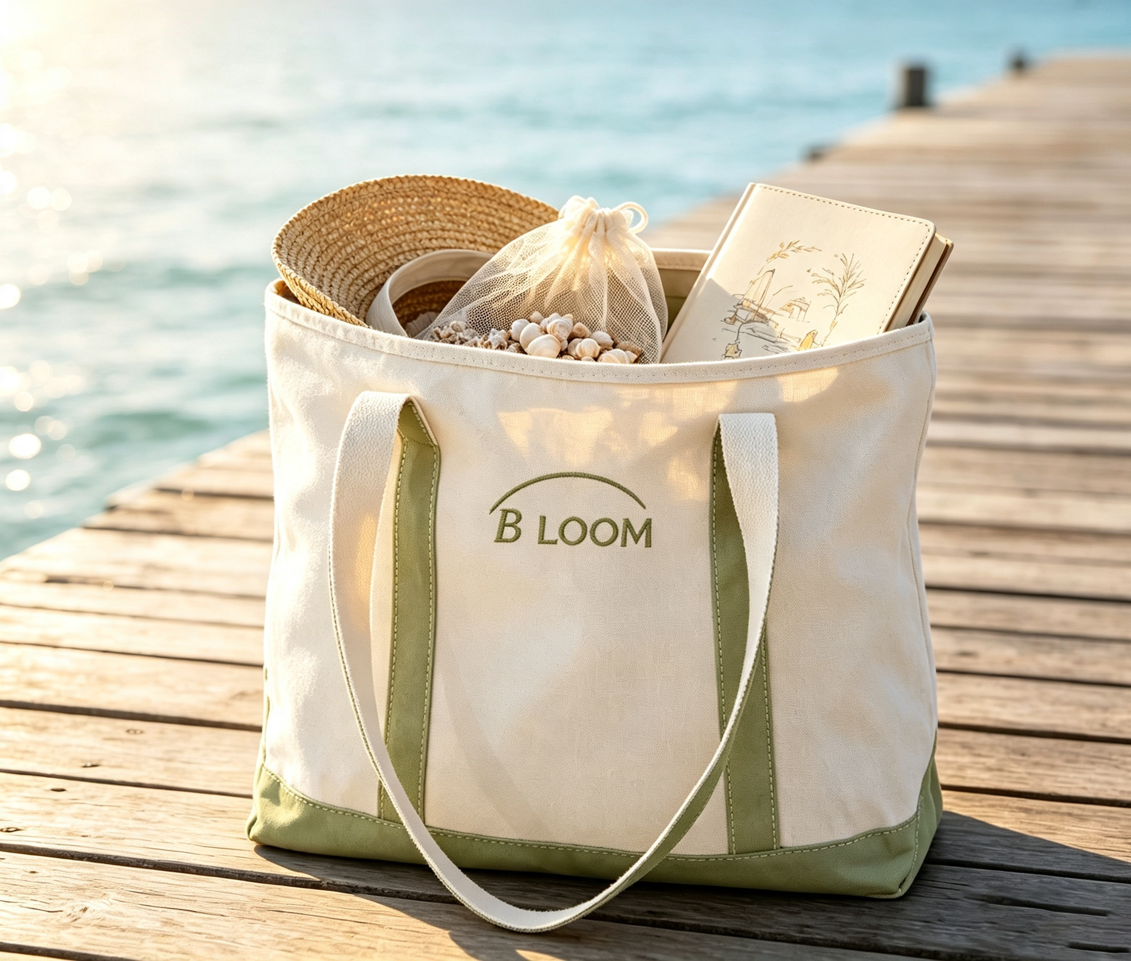 Eco Friendly Organic Cotton Canvas Tote Bag with Embroidery Logo